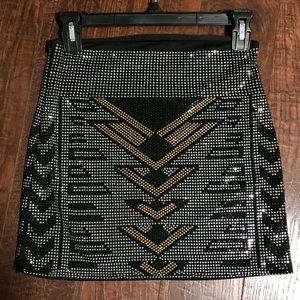 Rockstar embellished mini skirt Sz small